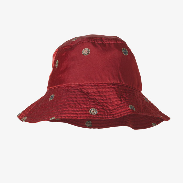 MAMEMON BUCKET HAT (LONG BRIM) RED