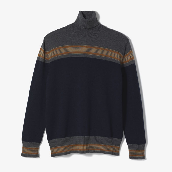 SAILOR TURTLENECK KNIT NAVY