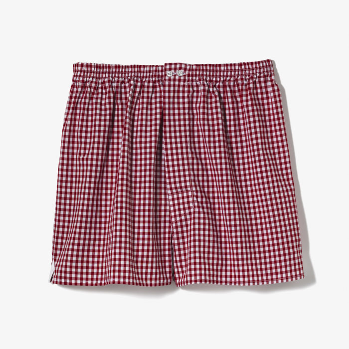 SQUARE BOXER(CHECK) RED