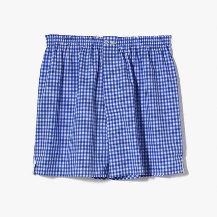 SQUARE BOXER(CHECK) BLUE