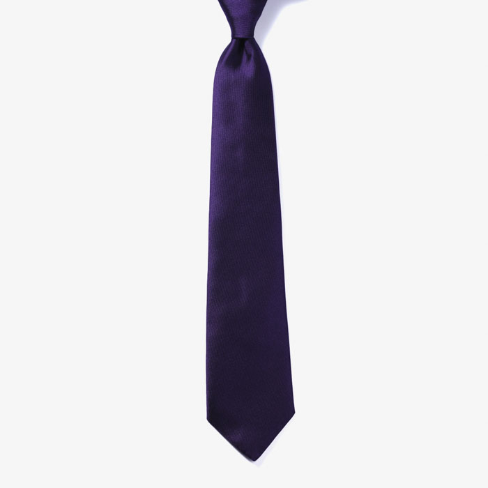 SOLID SILK TIE 1 PURPLE