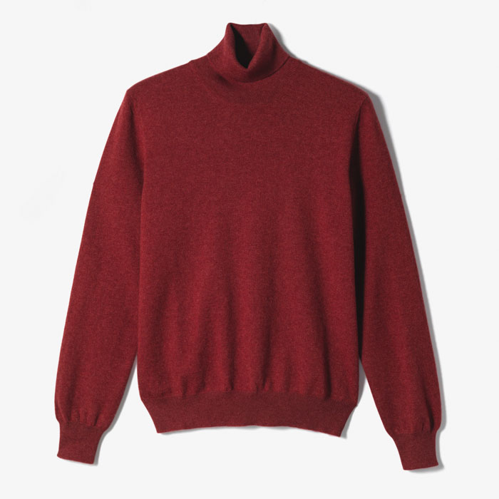 CASHMERE TURTLENECK RED