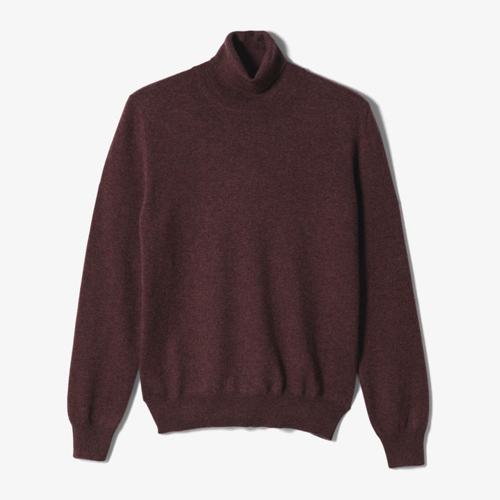 CASHMERE TURTLENECK WINE