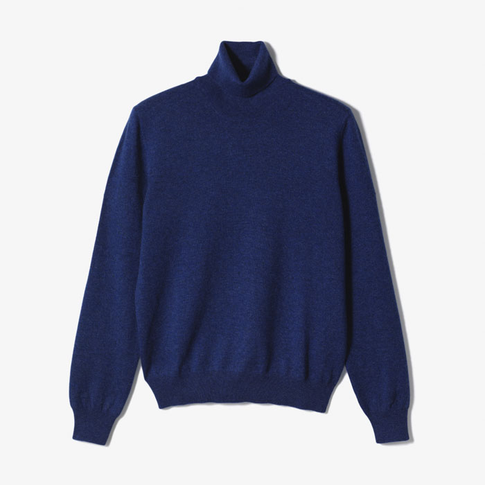 CASHMERE TURTLENECK COBALT