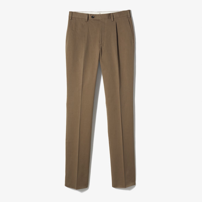 NEW SLIM FIT 1PLEAT PANTS CAMEL