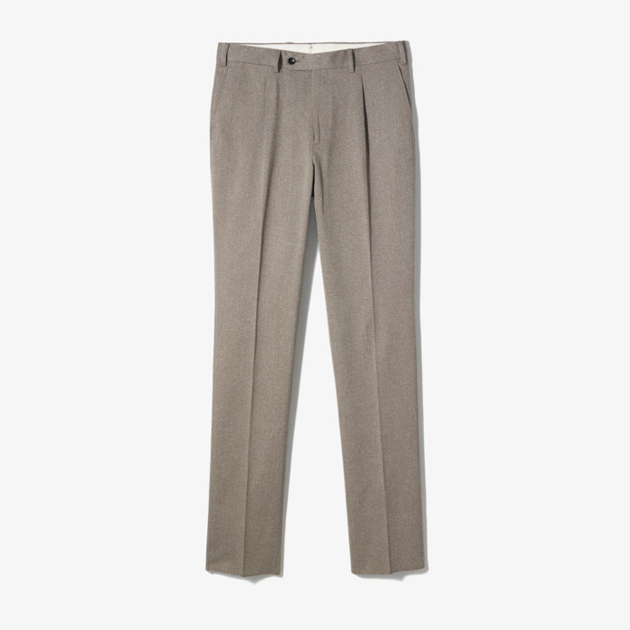 NEW SLIM FIT 1PLEAT PANTS GRAY