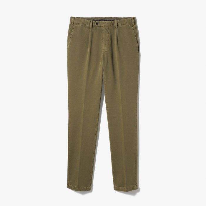 NEW SLIM FIT 1PLEAT PANTS (GABARDINA) KHAKI