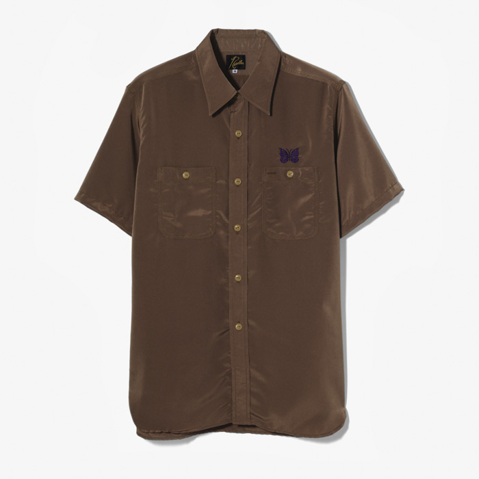 S/S WORK SHIRT (POLY CLOTH) CAMEL