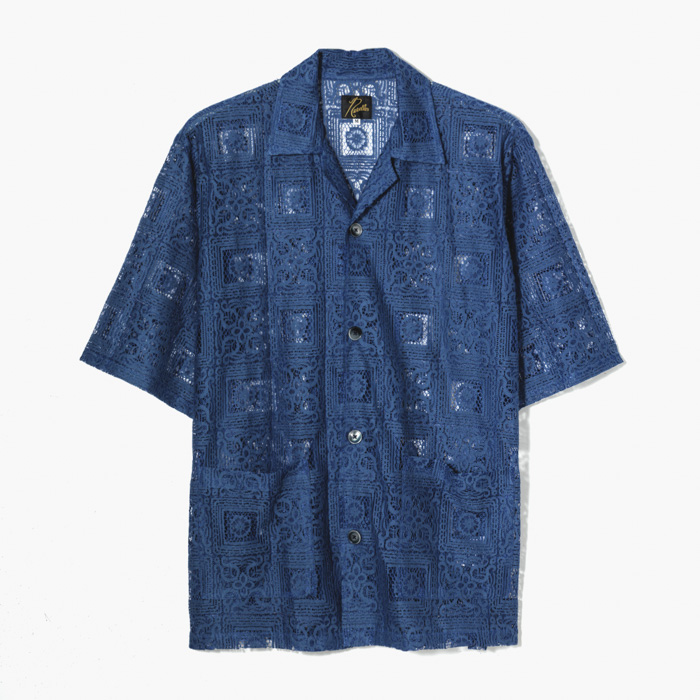 CABANA SHIRT (LACE CLOTHE SQUARE) BLUE