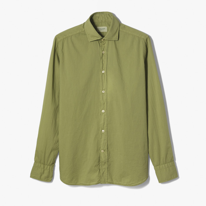 OVER DYED SHIRTS (REGULAR FIT) LIGHT GREEN