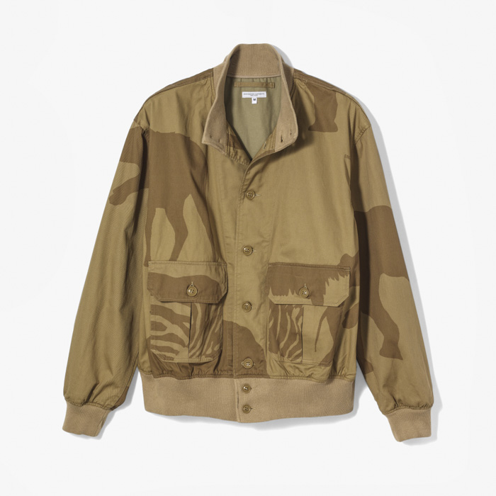 A-1 JACKET (ANIMAL PRINT COTTON FLANNEL) KHAKI