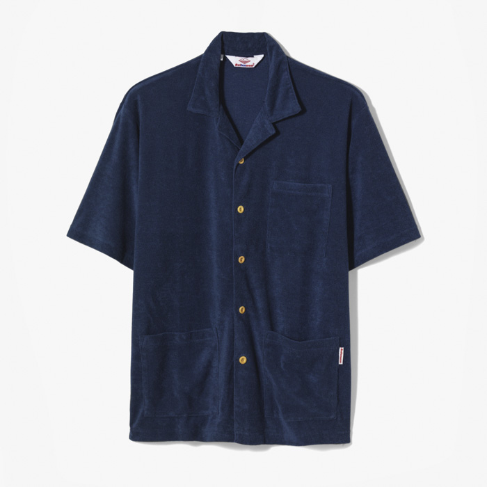 LOUNGE SHIRT (TERRY CLOTH) NAVY