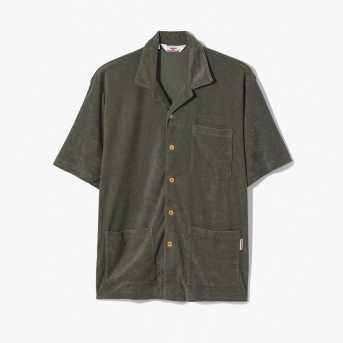 LOUNGE SHIRT (TERRY CLOTH) OLIVE