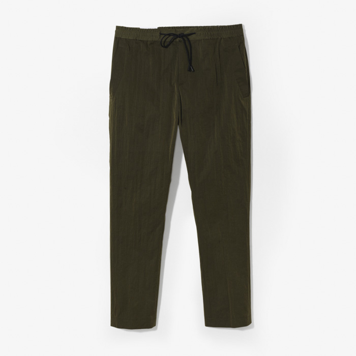 OMEGA PANT (CRINKLED NYLON) MILITARY GREEN