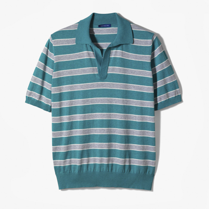 POLO STRIPE SHORT SLEEVES EMERALD