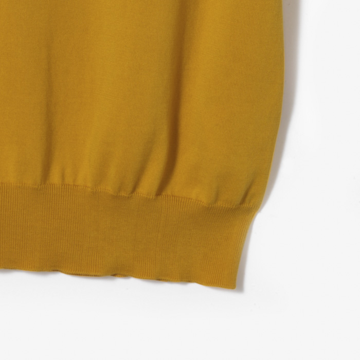 GARMENT DYED SS POLO KNIT YELLOW