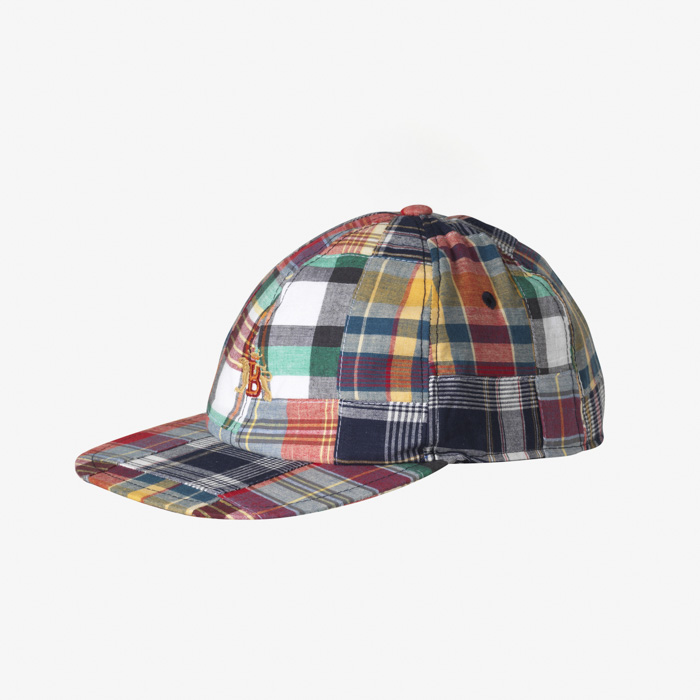 PATCHWORK MADRAS BASEBALL HAT MULTI