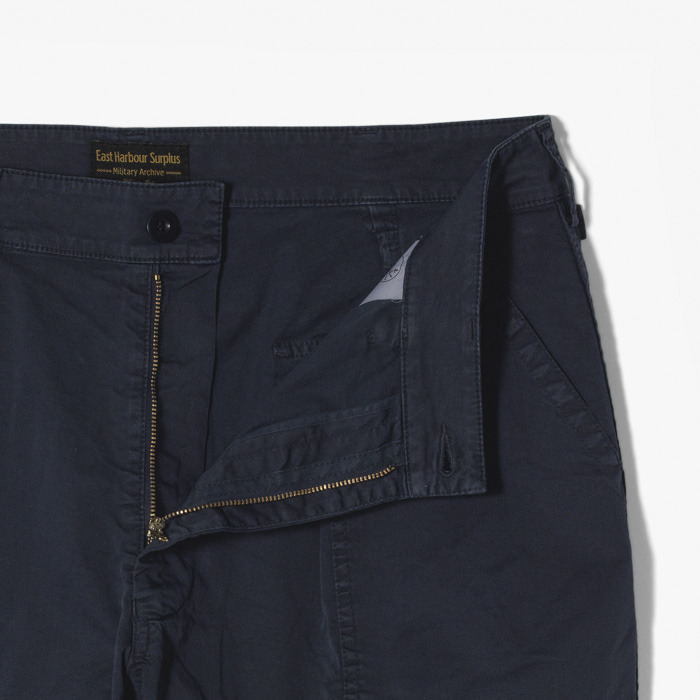 BRANDO 11 WIDE FATIGUE SHORT PANT (WASHED TWILL) BLUE