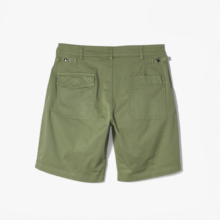 BRANDO 11 WIDE FATIGUE SHORT PANT (WASHED TWILL) LIGHT GREEN