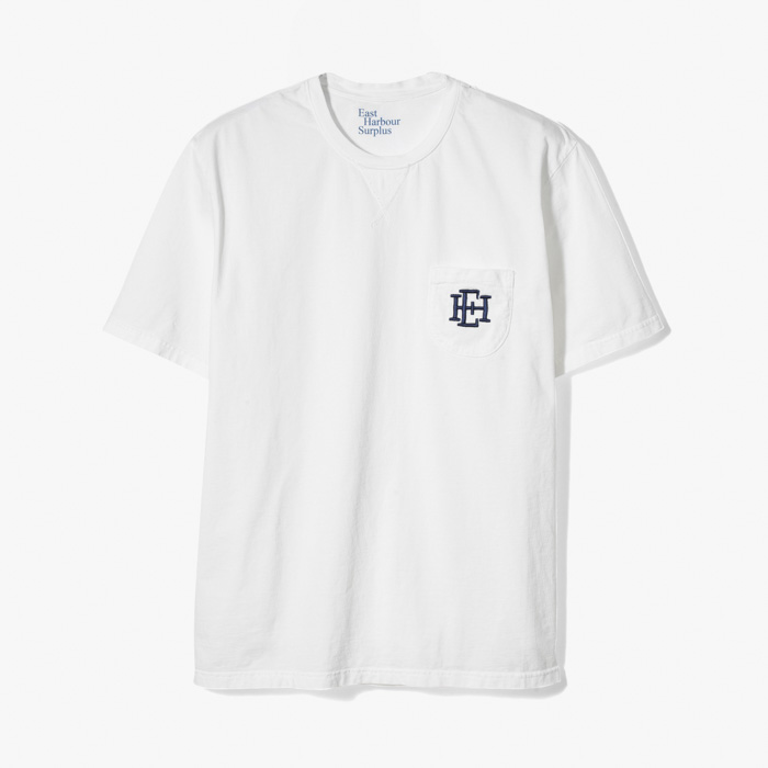 MALIBU EHS POCKET T-SHIRT (GARMENT DYEING JERSEY) WHITE