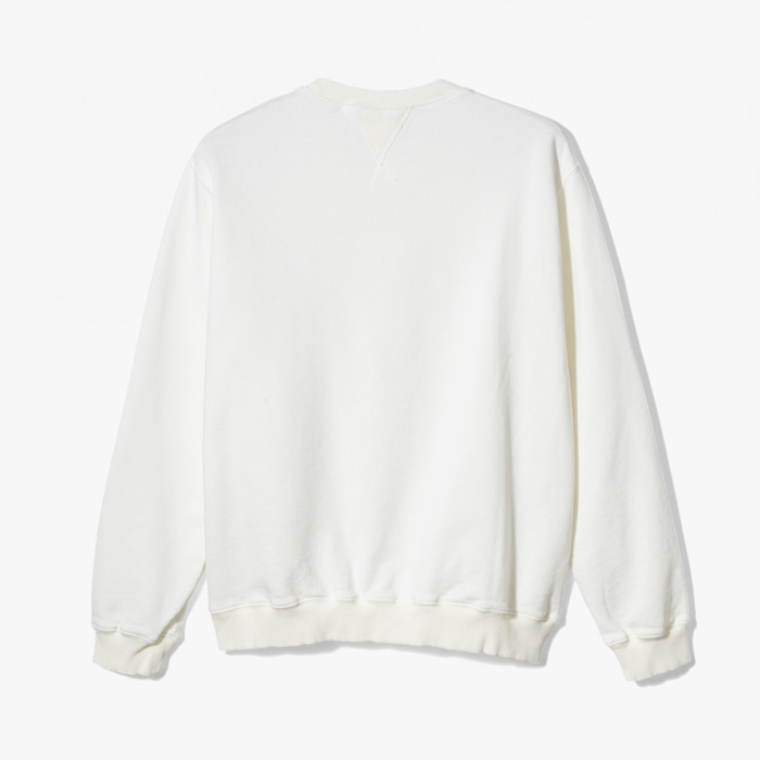 STONE 33 EMBROIDERED SWEATSHIRT WHITE