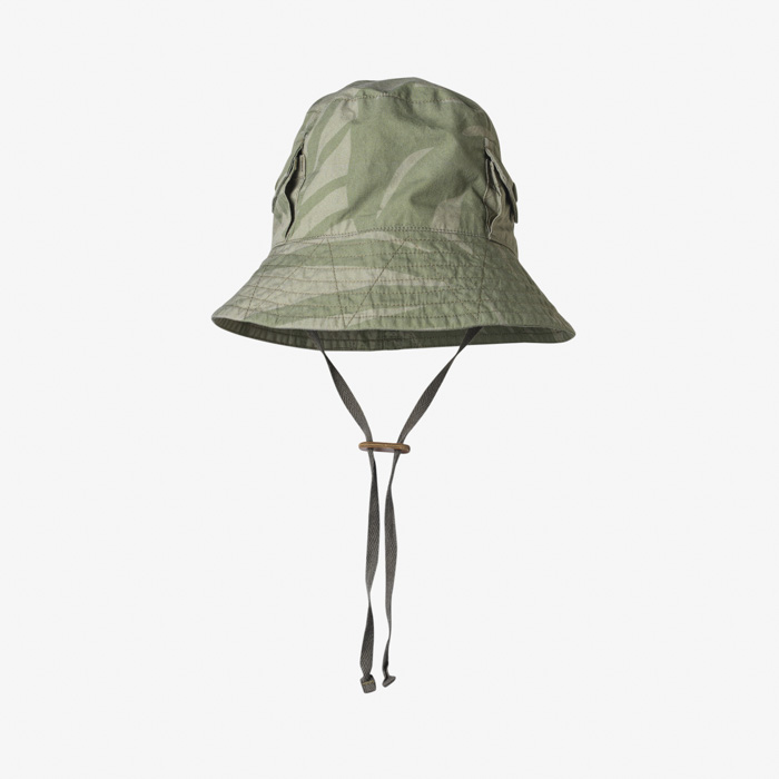 EXPLORER HAT (LEAF PRINT COTTON) KHAKI