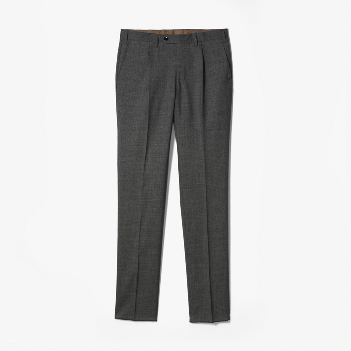 SLIM FIT 1PLEAT PANT X SFM (BARBERIS CANONICO) GRAY