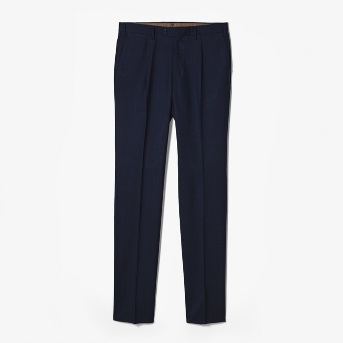 SLIM FIT 1PLEAT PANT X SFM (BARBERIS CANONICO) NAVY