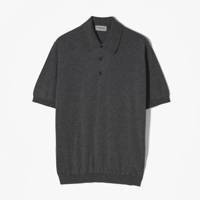 ISIS POLO SHORT CHARCOAL GRAY