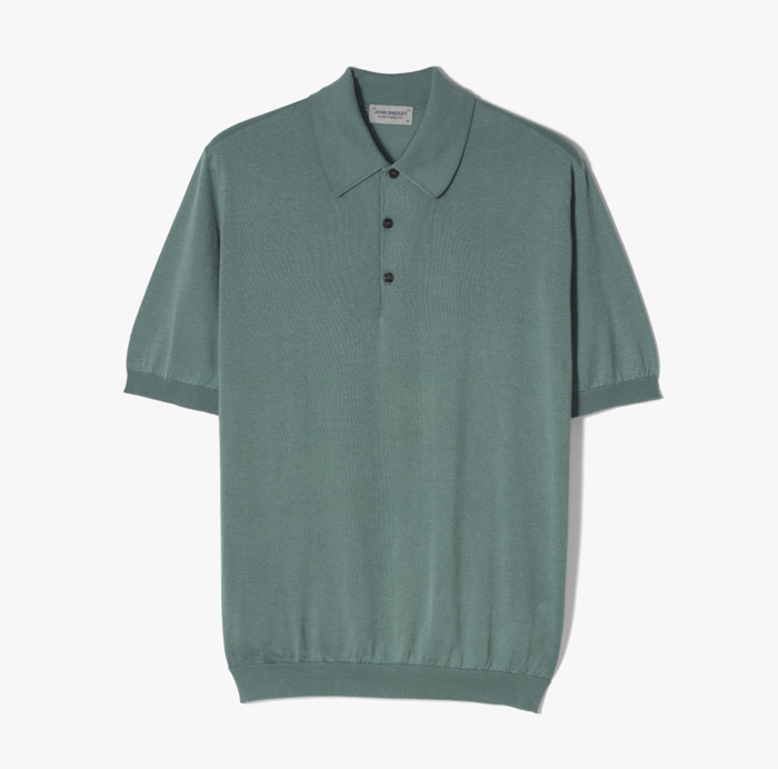 ISIS POLO SHORT BLUISH GREEN