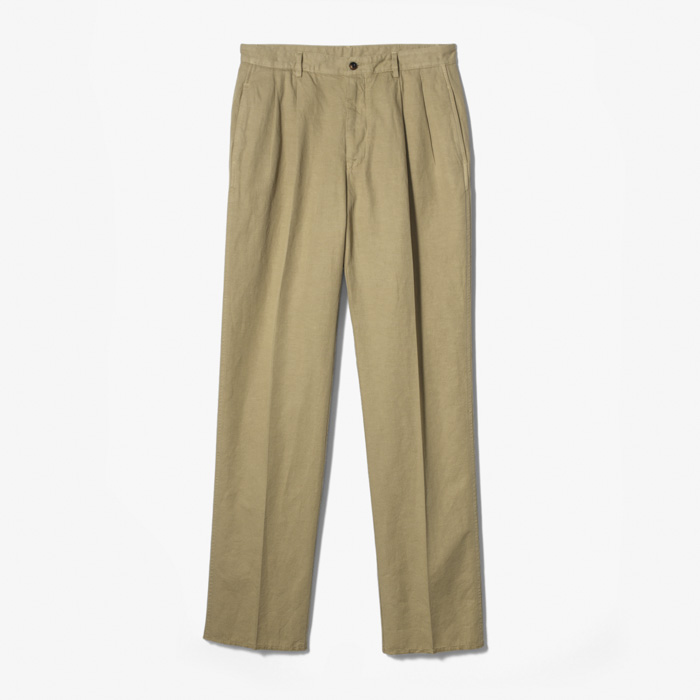 CHOICE 2PLEATS PANT (BROKEN TWILL) BEIGE