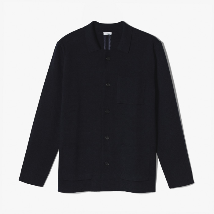 MILANO STITCH KNIT WORK JACKET NAVY