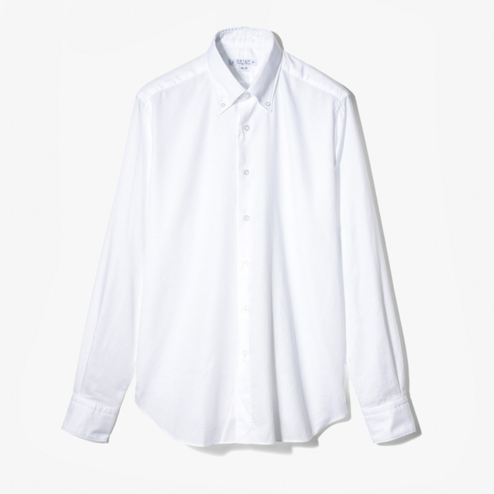 (ST) B.D OXFORD SHIRT WHITE