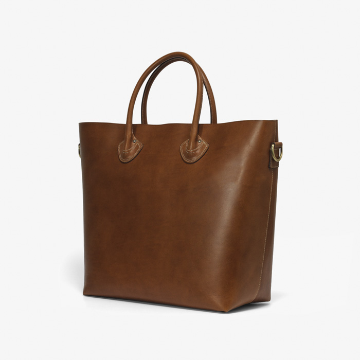 TOTE BAG (CALF LEATHER) BROWN