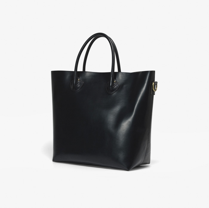 TOTE BAG (CALF LEATHER) BLACK