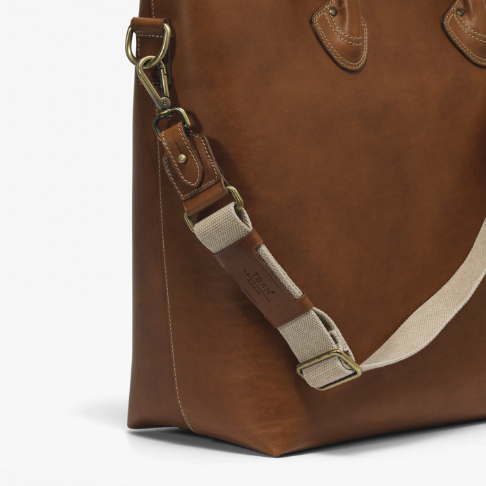 CANVAS SHOULDER STRAP BROWN