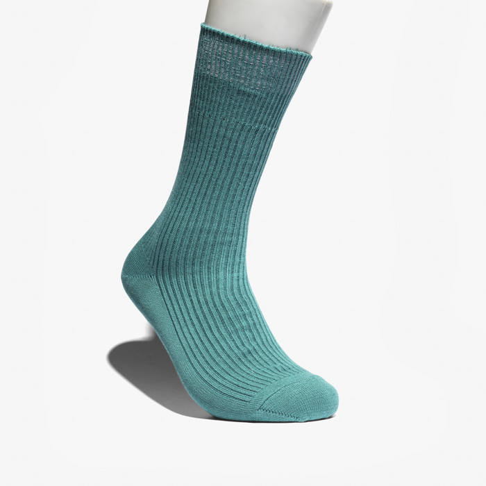 BRILLIANT CREW SOCKS (DRALON) LIGHT GREEN