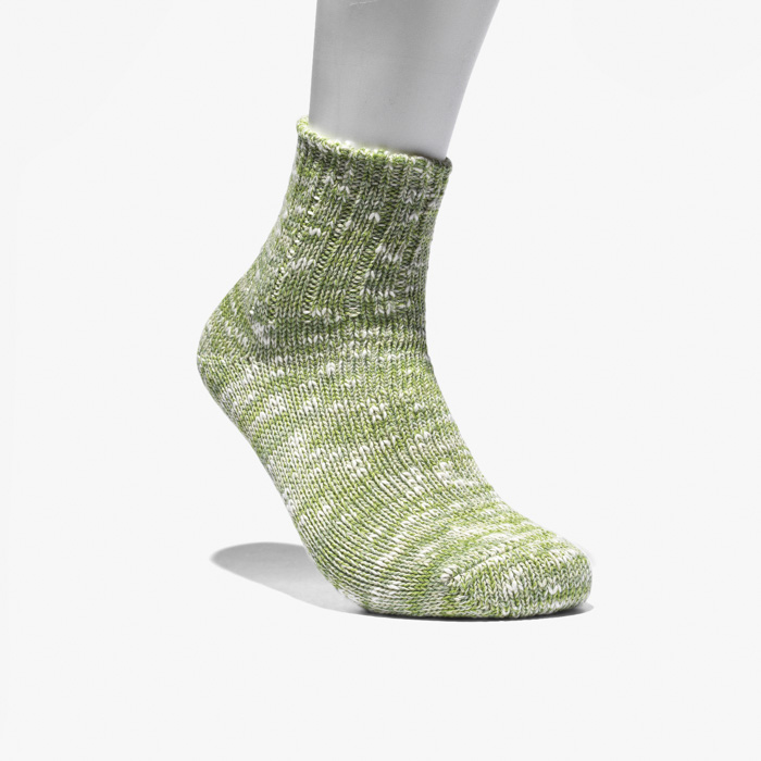 SLUB Q SOCKS LIGHT GREEN