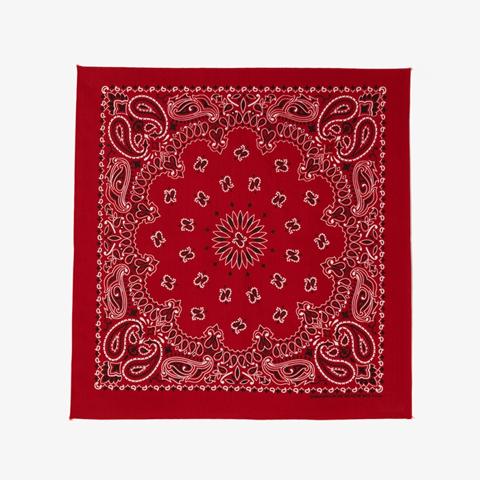 PAISLEY BANDANA RED