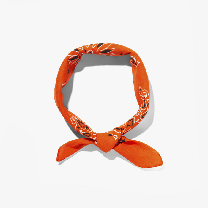 PAISLEY BANDANA ORANGE