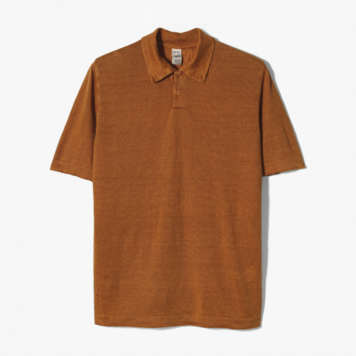 POLO SHORT (LINEN) ORANGE