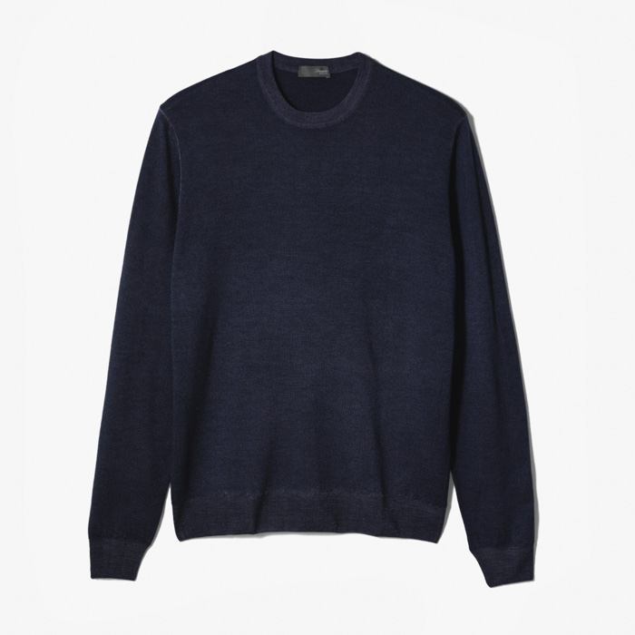 CREWNECK FINE KNIT INDIGO