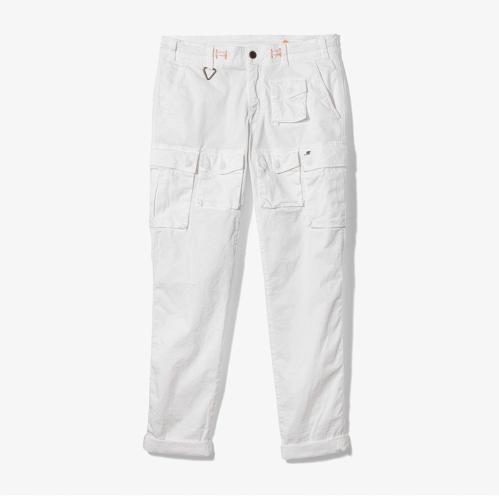 NEWSNAKE MILITARY CARGO PANTS WHITE