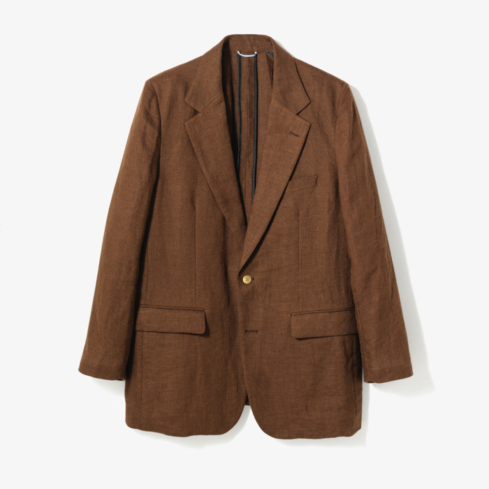 2B UNCON SPORT COAT (LINEN/HEMP) BROWN