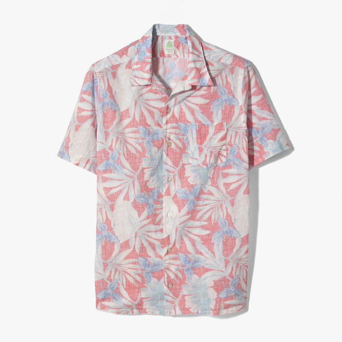 BART SHORT SLEEVE SHIRT (FLOWER PRINT 2) PINK