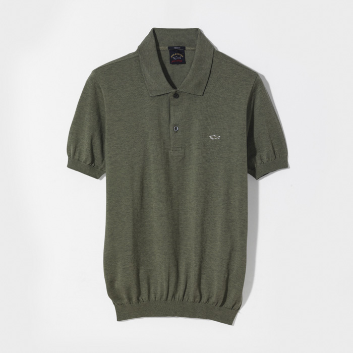 MENS KNITTED POLOSHIRT (FRESH COTTON) KHAKI