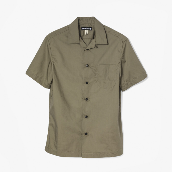 VANCLOTH WEEKEND SHIRT (SUPER LT. POPLIN) MILITARY GREEN