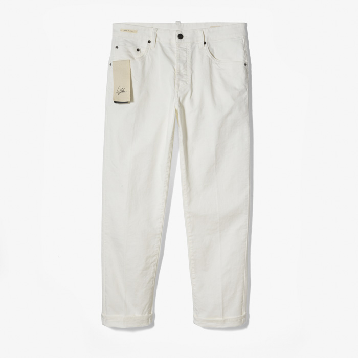 TAPARED 5 POCKET DENIM PANTS 1 NATURAL