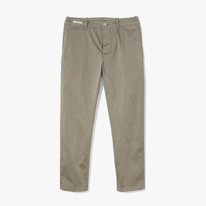 TAPARED CHINO PANTS 1 (GARMENTDYED) STONE