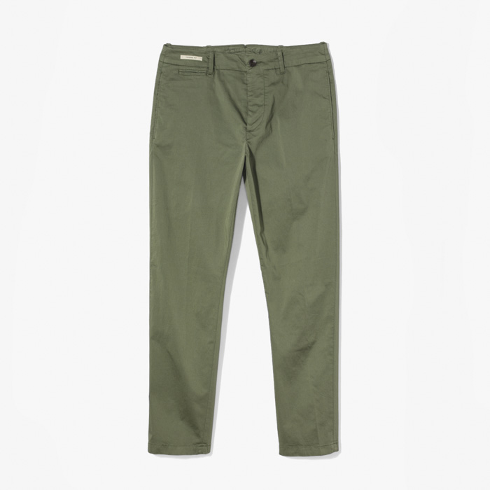 TAPARED CHINO PANTS 1 (GARMENTDYED) OLIVE